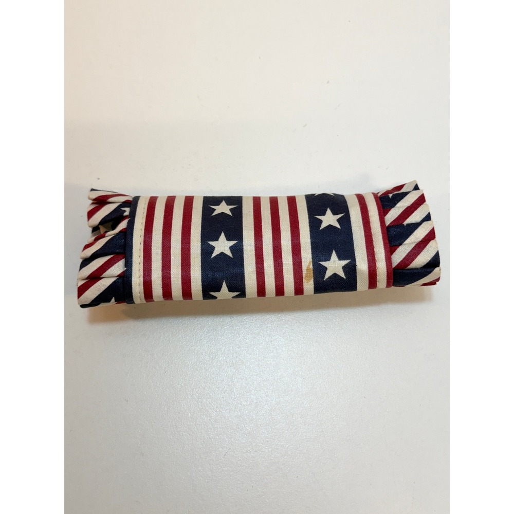 Longaberger Liner Holiday Basket Gripper All American USA Red‎ White Blue Stars